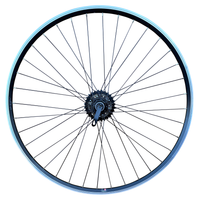 Baldy's 6 Speed 700c Hybrid / Trekking Bike Rear Wheel BLACK Quick Release Hub