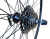 Baldy's 6 Speed 700c Hybrid / Trekking Bike Rear Wheel BLACK Quick Release Hub