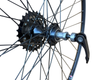 Baldy's 6 Speed 700c Hybrid / Trekking Bike Rear Wheel BLACK Quick Release Hub