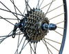 Baldys 7 Speed 700c Road Racing Bike Rear Wheel BLACK Quick Release Hub