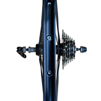 Baldy's 7 Speed 700c Hybrid / Trekking Bike Rear Wheel BLACK Quick Release Hub