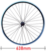 Baldys 700c 8/9/10 Speed Cassette Hybrid Bike Rear Wheel BLACK QR Hub