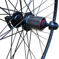 Baldys 700c 8/9/10 Speed Cassette Hybrid Bike Rear Wheel BLACK QR Hub