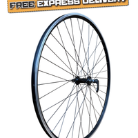Baldy's 700c Hybrid / Trekking Bike FRONT Wheel BLACK Quick Release Hub