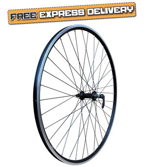 Baldy's 700c Hybrid / Trekking Bike FRONT Wheel BLACK Quick Release Hub
