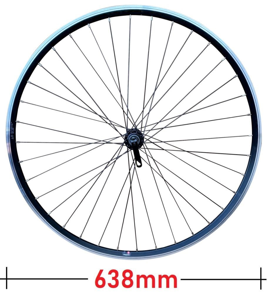 Baldys 700c Hybrid / Trekking Bike FRONT Wheel BLACK Quick Release Hub