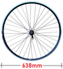 Baldy's 700c Hybrid / Trekking Bike FRONT Wheel BLACK Quick Release Hub