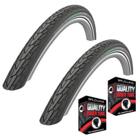 Schwalbe ROAD CRUISER REFLECTIVE 700 x 35c Puncture Resistant Bike TYRE s TUBE s