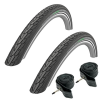 Schwalbe ROAD CRUISER REFLECTIVE 700 x 35c Puncture Resistant Bike TYRE s TUBE s