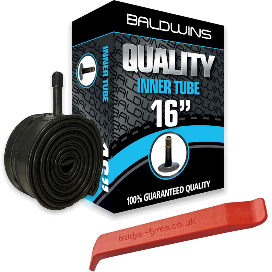 Baldwins Bike Inner Tube 16 x 1.75 - 2.25 (Schrader / Car Valve)