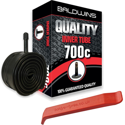 Baldwins Bike Inner Tube 700 x 35c - 45c (Schrader / Car Valve)