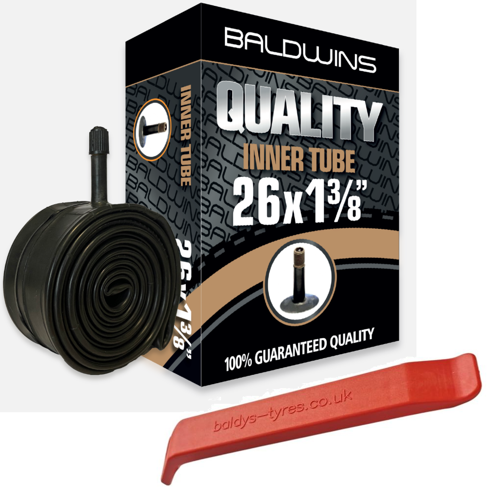 Baldwins Bike Inner Tube 26 x 1-3/8 (Schrader / Car Valve)