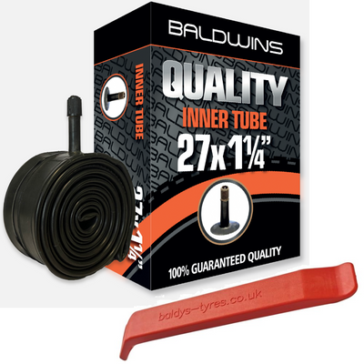 Baldwins Bike Inner Tube 27 x 1-1/4 (Schrader / Car Valve)