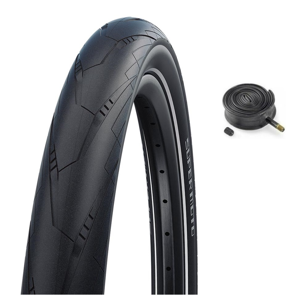 Schwalbe SUPER MOTO 29 x 2.40 Mountain Bike Slick Smooth Road TYREs TU Baldwins Cycles Ltd