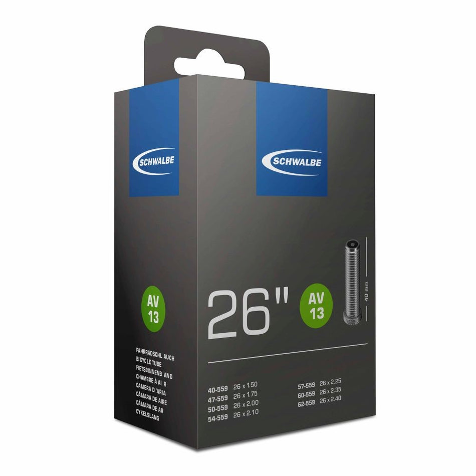 Schwalbe AV13 Inner Tube 26 x 1.50 - 26 x 2.40 Schrader Valve