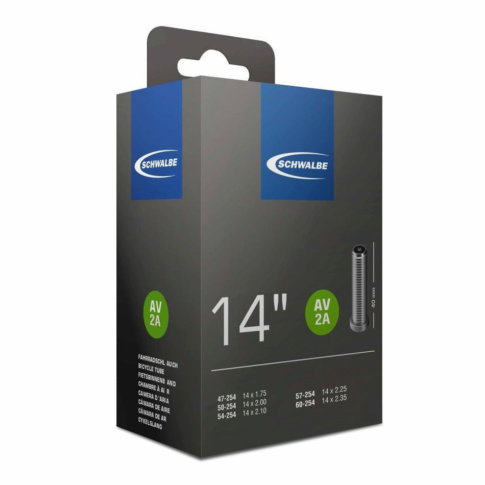 Schwalbe AV2A Inner Tube 14 x 1.75 - 14 x 2.35 Schrader Valve