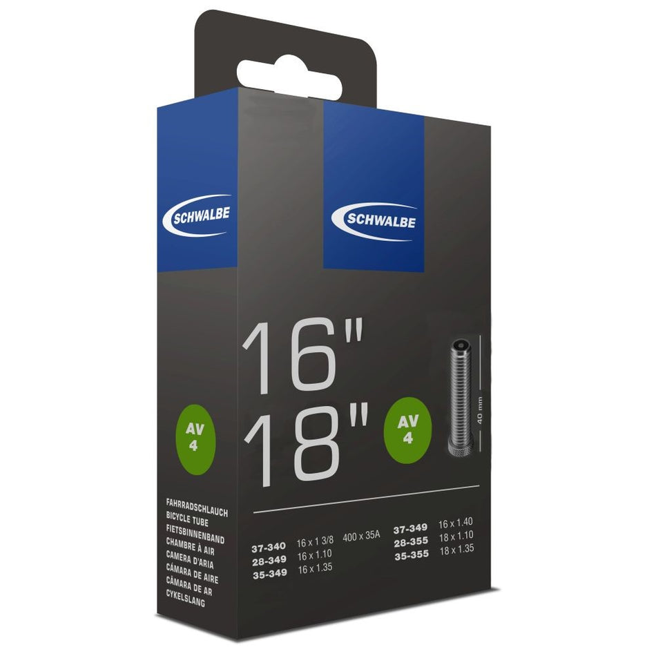 Schwalbe AV4 Inner Tube 16 x 1 3/8 - 18x 1.35 Schrader Valve