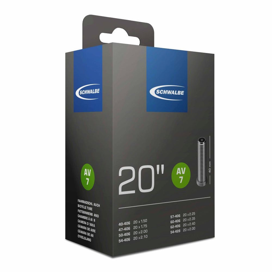 Schwalbe AV7 Inner Tube 20 x 1.50 - 20 x 2.40 Schrader Valve