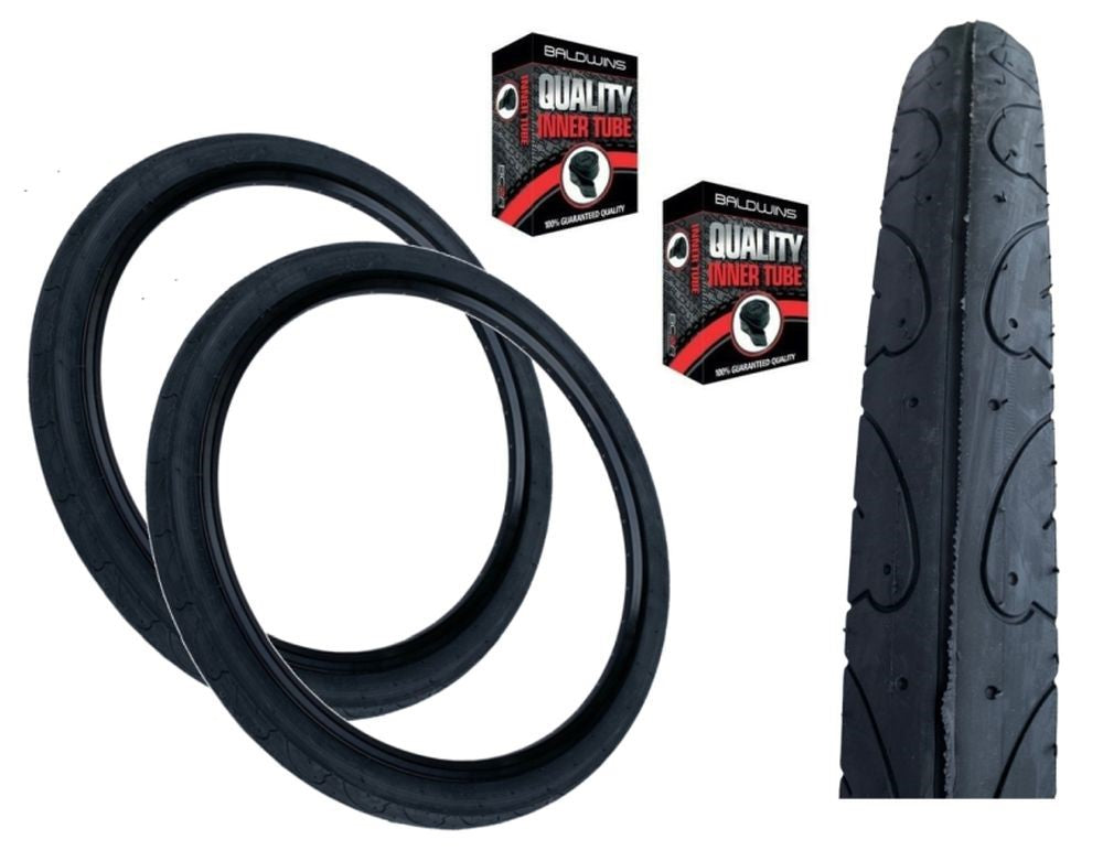 Baldys 26 x 1.90 Slick Mountain Bike Tyres BLACK – Baldwins Cycles Ltd