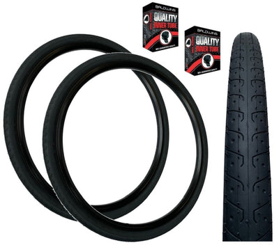 Baldys 26 x 1.50 BLACK Slick Road Mountain Bike TYRE s / TUBE s