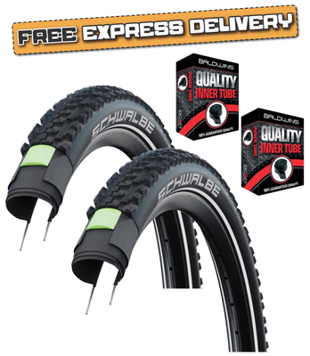 Schwalbe SMART SAM PLUS 27.5 x 2.10 Puncture Resistant MTB Bike TYRE s TUBE s