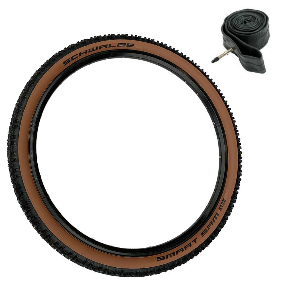 Schwalbe SMART SAM CLASSIC 27.5 x 2.25 Bronze Wall Mountain Bike TYREs Baldwins Cycles Ltd
