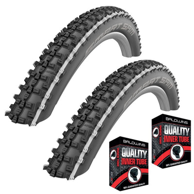 SCHWALBE SMART SAM 26 x 2.25 White Stripe Off Road Mountain Bike TYRE s TUBE s