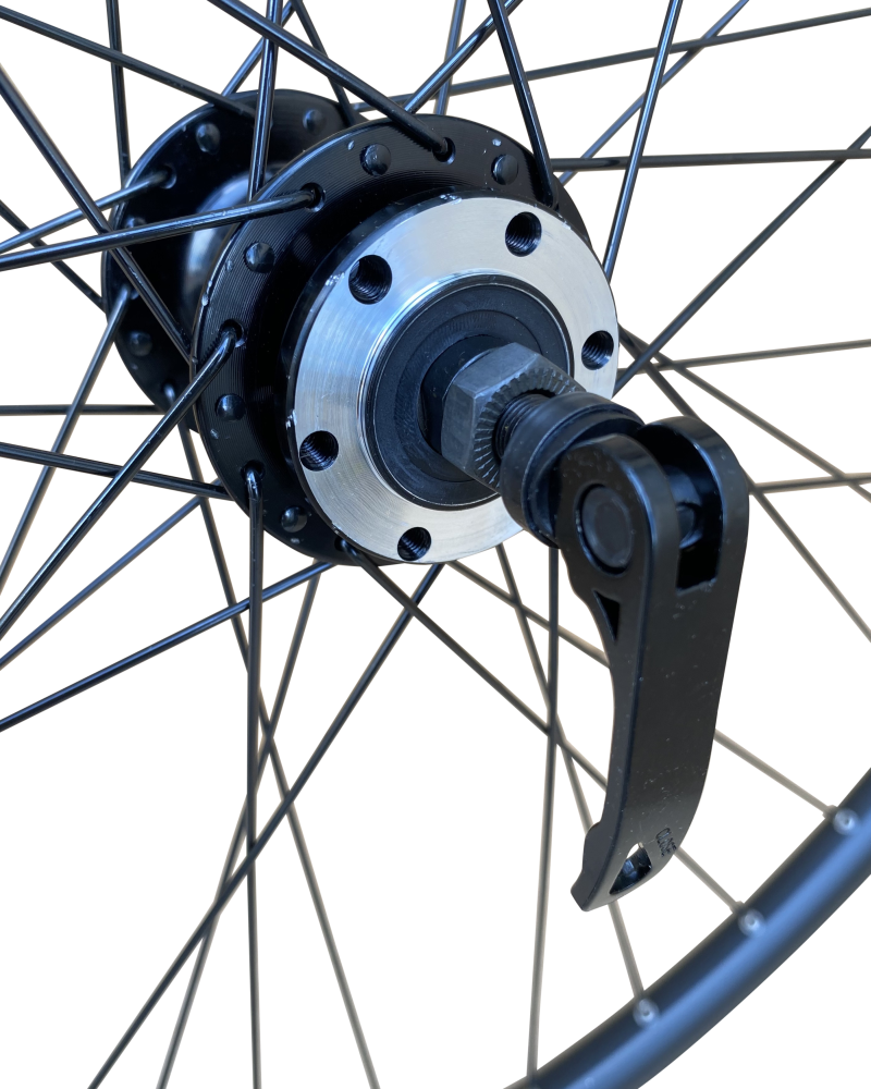 Baldys 700c Disc Brake Hybrid Bike Black Rear Wheel 8 9 10 Speed Casse Baldwins Cycles Ltd