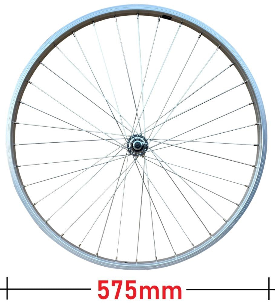Baldys 26" FRONT Mountain Bike Wheel Nutted Sealed Bearing Hub Silver