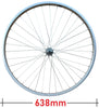 Baldys Silver 700c Front Hybrid Bike Wheel Nutted Alloy Hub