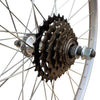 Baldys 5 Speed 26" Rear Silver Mountain Bike Wheel Sealed Bearing Alloy Hub