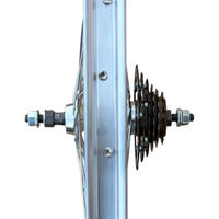 Baldys 6 Speed 26" Rear Silver Mountain Bike Wheel Sealed Bearing Alloy Hub