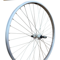 Baldy's 26" REAR Mountain Bike Wheel SCREW ON Sealed Bearing Hub Silver