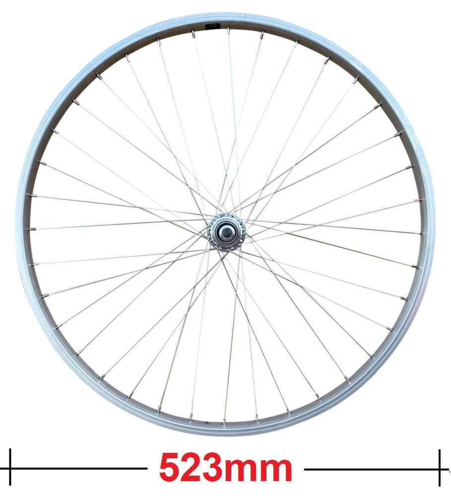 Baldys 20" REAR Mountain Bike Wheel SCREW ON Sealed Bearing Hub Silver