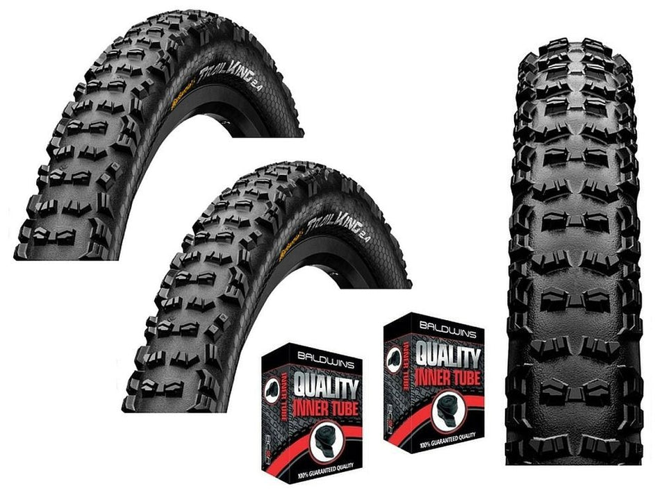 Continental Trail King 27.5 x 2.4 ShieldWall PureGrip Tubeless Ready Tyre BLACK