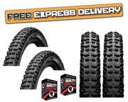 PAIR Continental TRAIL KING 27.5 x 2.40 MTB Off Road Mountain Bike TYRES & TUBES