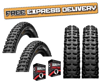 PAIR Continental TRAIL KING 27.5 x 2.40 MTB Off Road Mountain Bike TYRES & TUBES