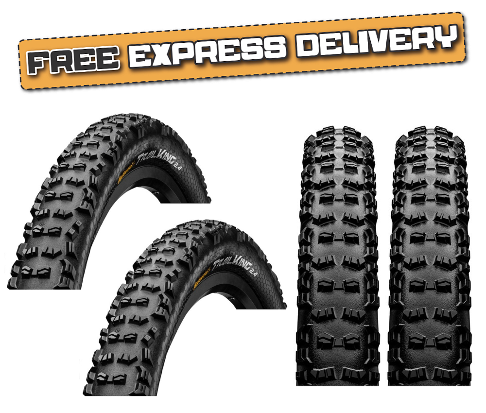 PAIR Continental TRAIL KING 27.5 x 2.40 MTB Knobby Off Road Mountain Bike TYRES
