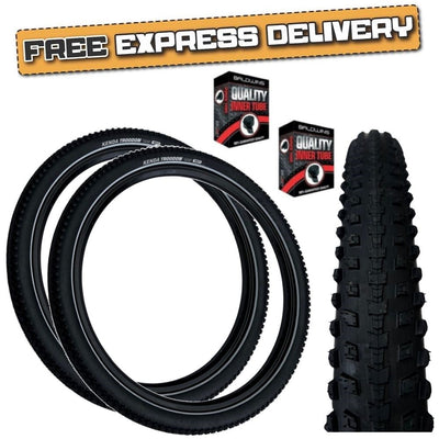 Kenda TROODON 27.5 x 2.20 BLACK Puncture Protected Mountain Bike TYRE s TUBE s