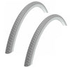 Baldys 24 x 1-3/8 GREY Traditional Wheelchair TYREs / TUBEs (37-540)