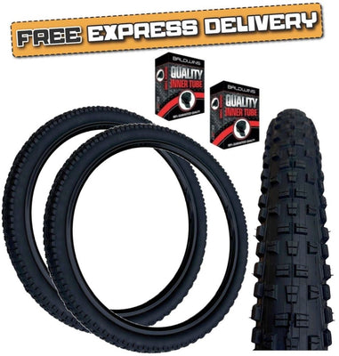 Baldys WOLFTRACK 26 x 2.35 BLACK Mountain Bike TYRE s / TUBE s