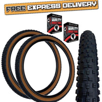 Baldys WOLFTRACK 27.5 x 2.35 BROWN WALL Mountain Bike TYRE s / TUBE s