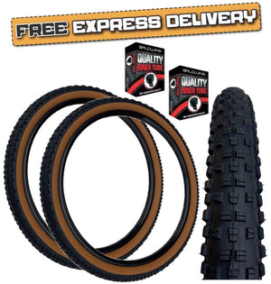 Baldys WOLFTRACK 29 x 2.35 BROWN WALL Mountain Bike TYRE s / TUBE s