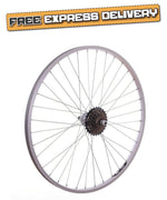 26 " Alloy REAR Mountain Bike Wheel & 6 SPEED SHIMANO FREEWHEEL Bicycle MTB