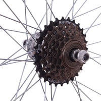 700c REAR Hybrid Bike / Cycle Wheel + 6 Speed Shimano Sprocket