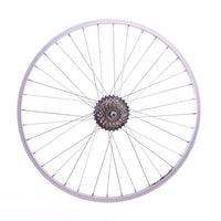 700c REAR Hybrid Bike / Cycle Wheel + 6 Speed Shimano Sprocket