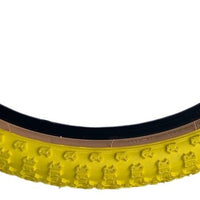 Baldys 16 x 1.75 YELLOW With TAN WALL Kids BMX Mountain Bike TYRE s TUBE s