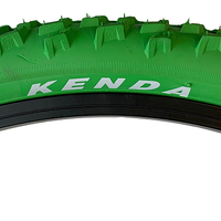 KENDA 24 x 1.95 GREEN Mountain Bike Off Road MTB Knobby Tread TYREs TUBEs