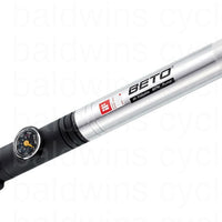 Beto TH-004AG One-Way Alloy Mini Pump with Gauge & Hose