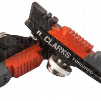 Clarks CPS240 - 55mm Road Caliper Brake Shoe & Spare Pad. Suitable for Shimano, SRAM & Tektro Systems - Black